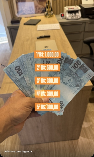 Rapidinha com 5 ganhadores 