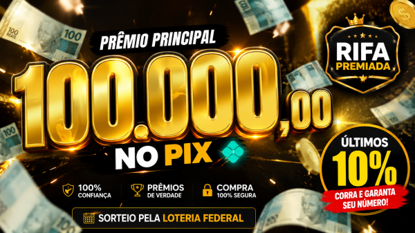 100.000,00 NO PIX  20 TÍTULOS DE 3.000,00 é mudança de vida! 
